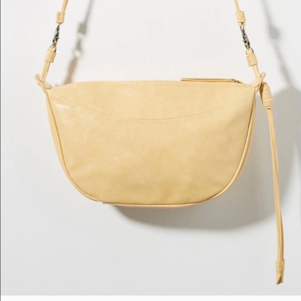 Anthropologie Half Moon ButterCream Handbag 🌙